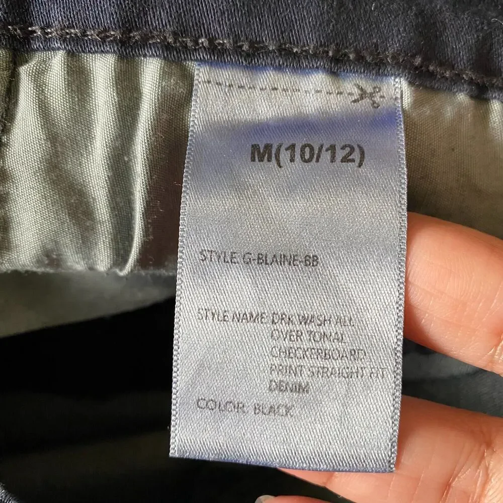 Big Boys Jeans Public‎ Record 10/12 Regular Straight Fit Checkerboard Black